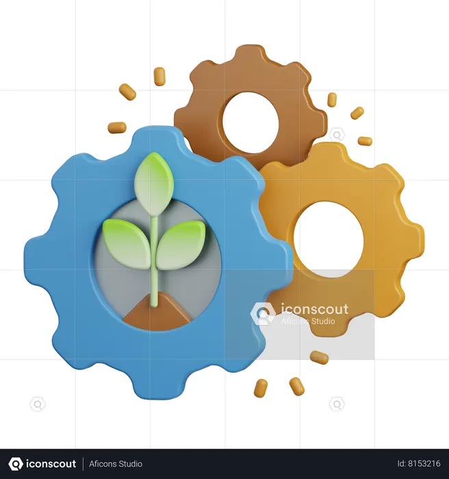 Farming Technology  3D Icon