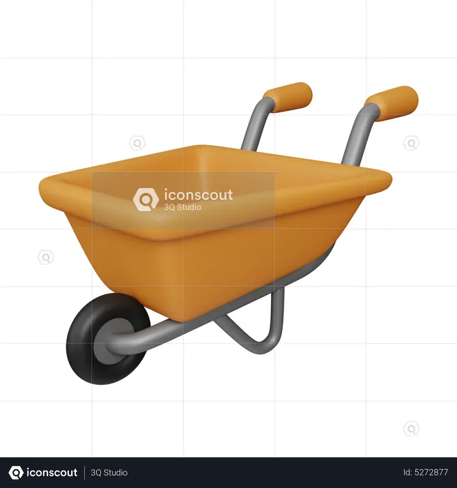 Farming Wheelbarrow  3D Icon
