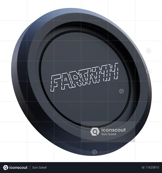 Criptomoeda fartcoin  3D Icon
