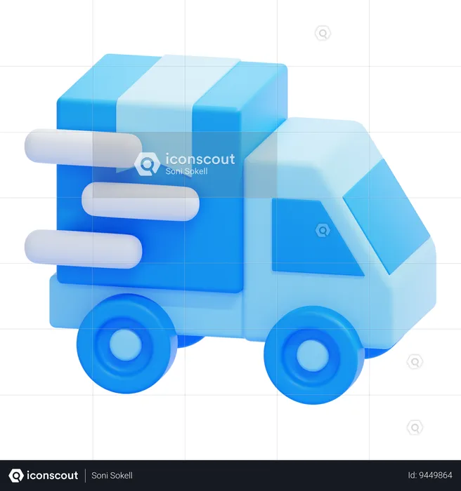 Fast Delivery  3D Icon