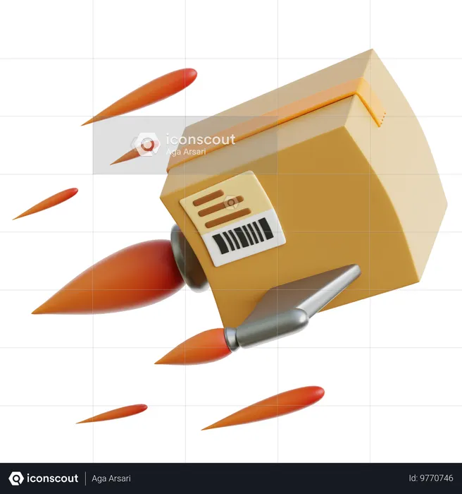 Fast Delivery  3D Icon