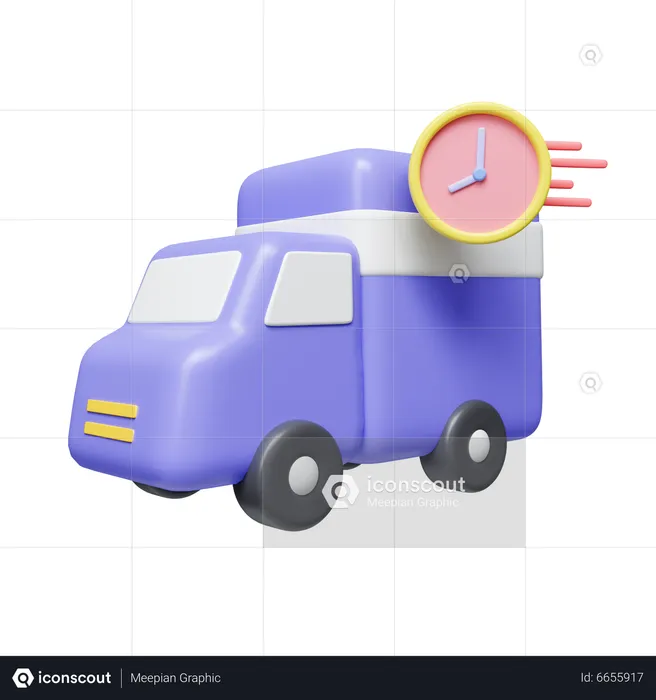 Fast Delivery  3D Icon