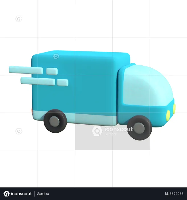 Fast Delivery  3D Illustration