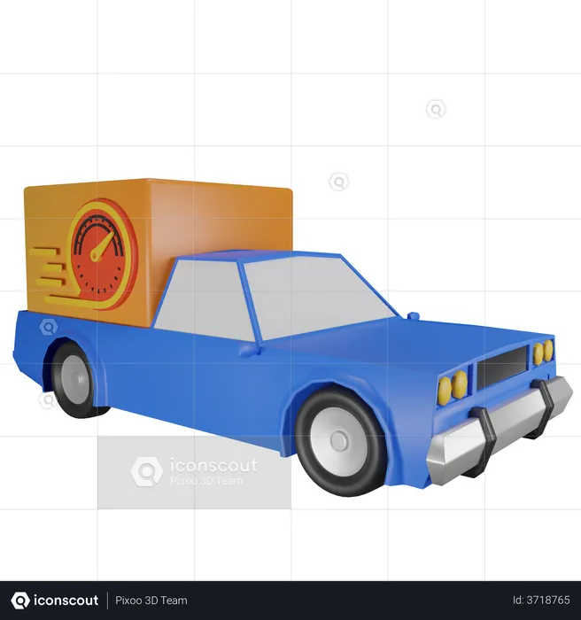 Fast Delivery  3D Illustration