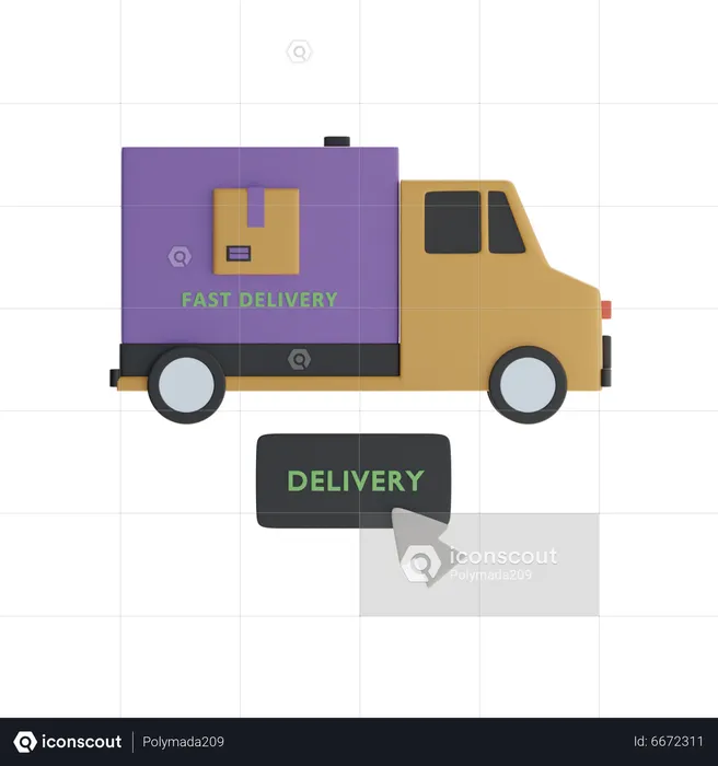 Fast Delivery  3D Icon