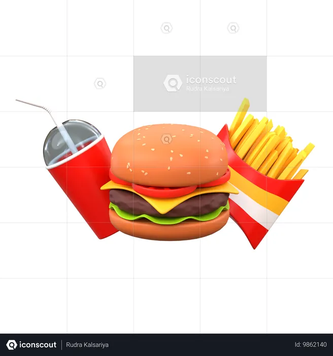 Comida rápida  3D Icon