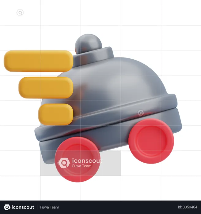 Fast Food Delivery  3D Icon