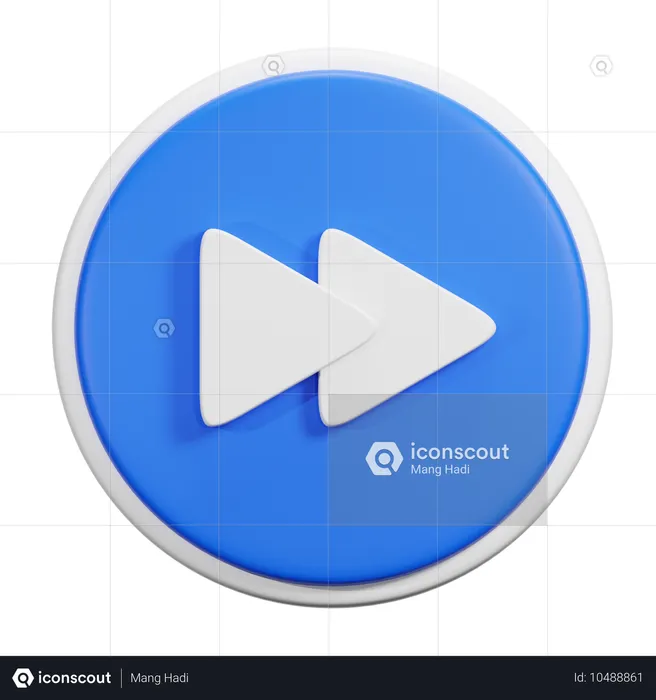 Fast Forward  3D Icon
