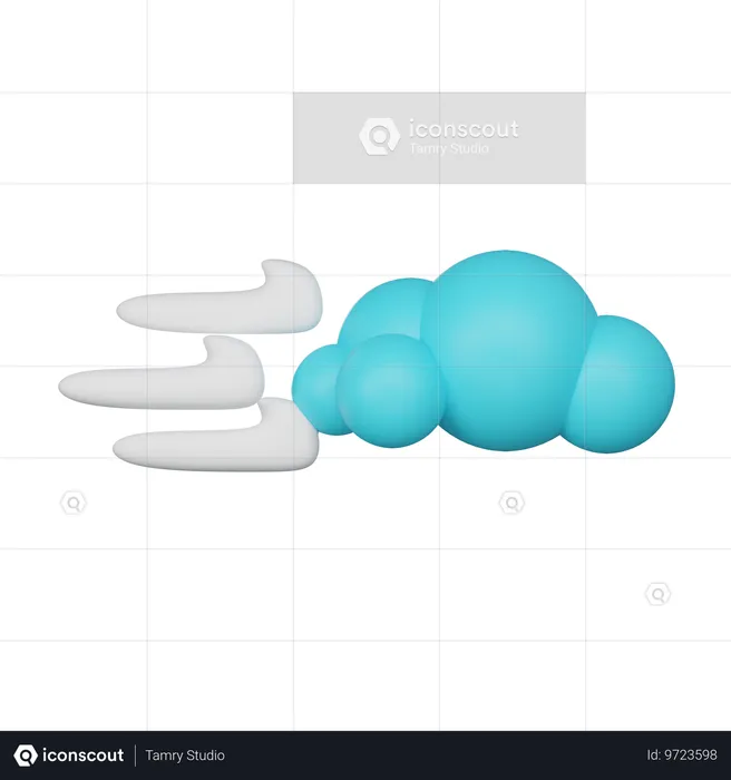 Fast Moving Clouds  3D Icon