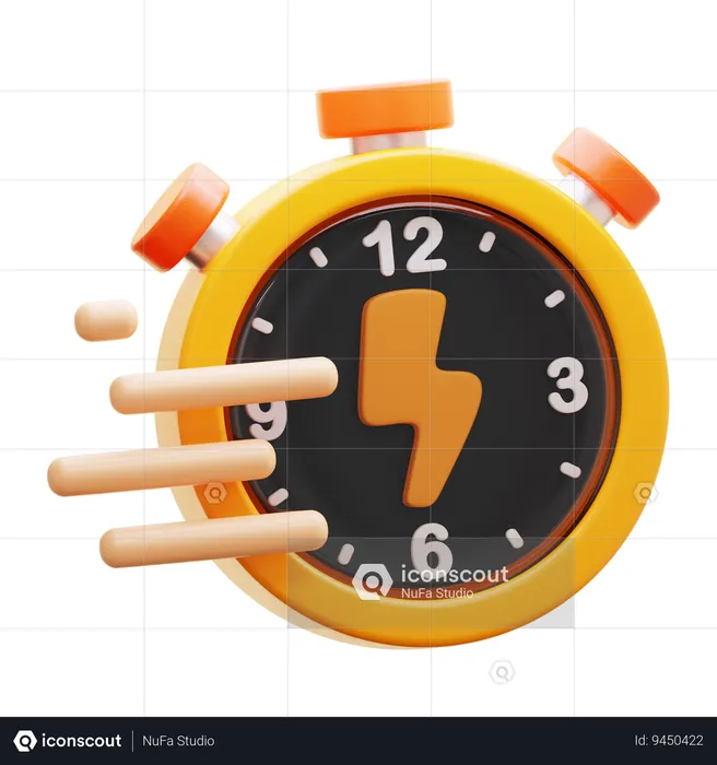 FAST TIME  3D Icon