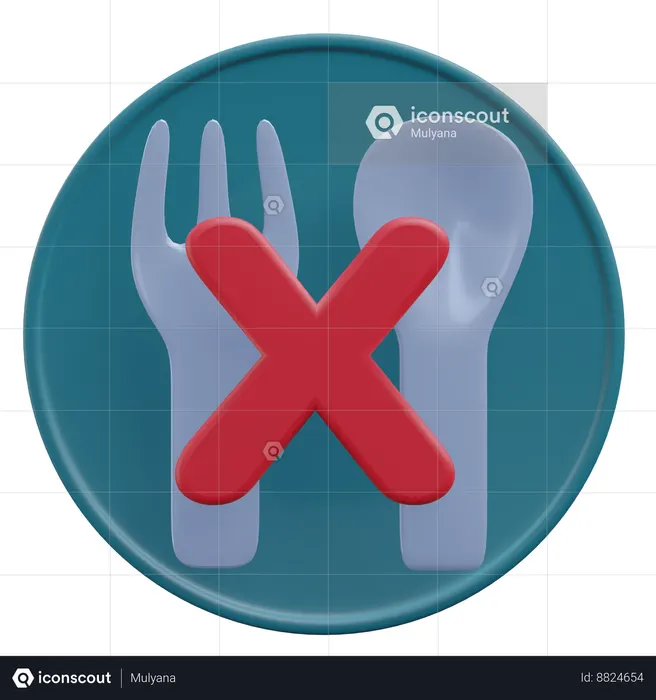 Fasting  3D Icon