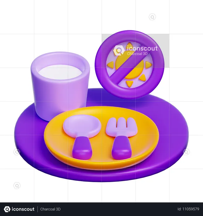 Fasting  3D Icon