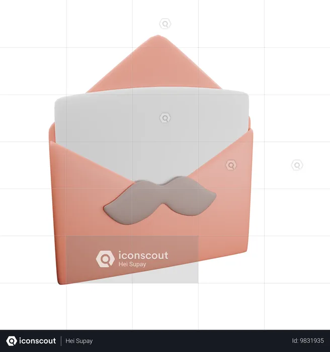 Father Day Letter  3D Icon