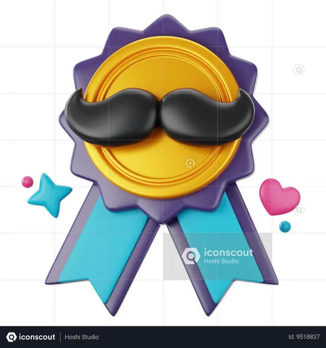 Father Day Medal  3D Icon