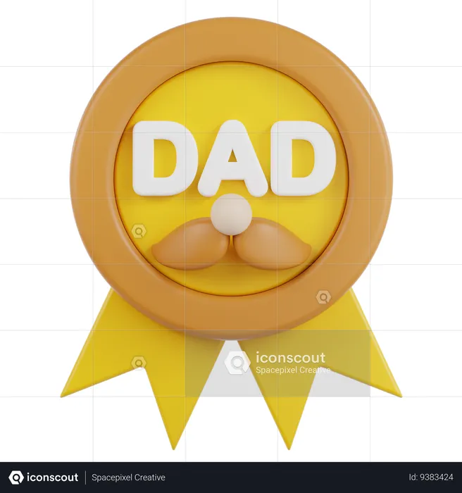 Father Medal  3D Icon