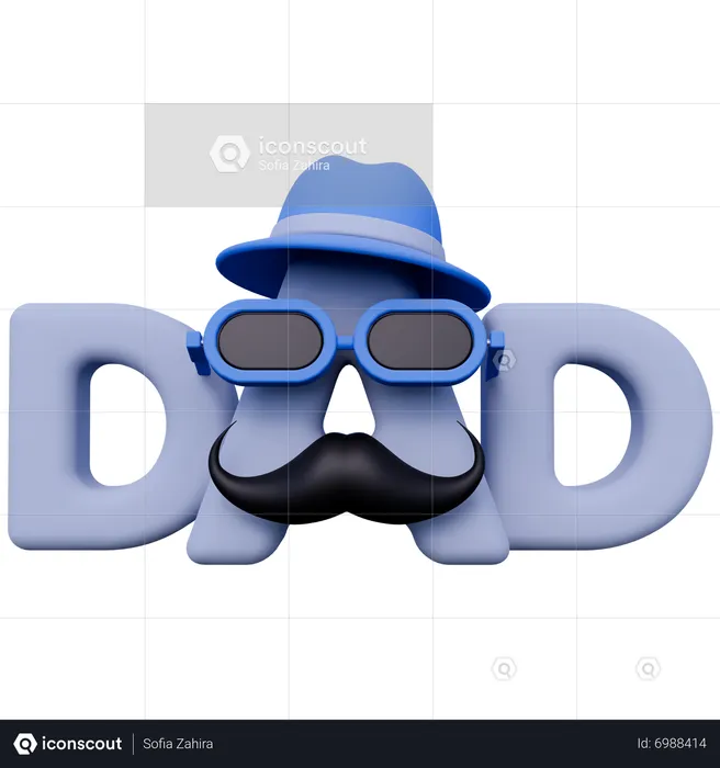 Father's Day  3D Icon