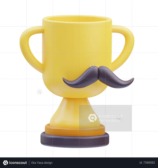 Fathers Day Trophy  3D Icon