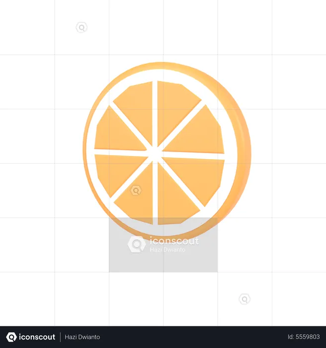Fatia de limão  3D Icon