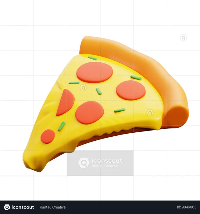 Fatia de pizza  3D Icon