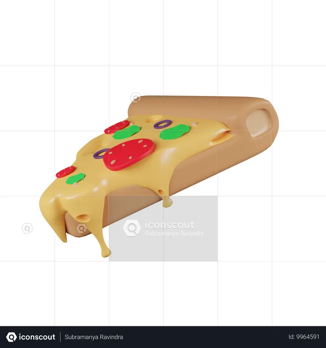 Fatia de pizza  3D Icon