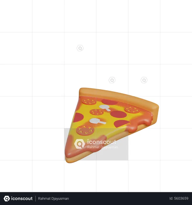 Fatia de pizza  3D Icon