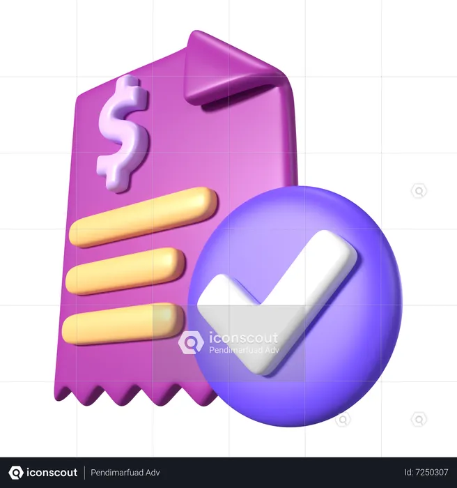 Faturas  3D Icon