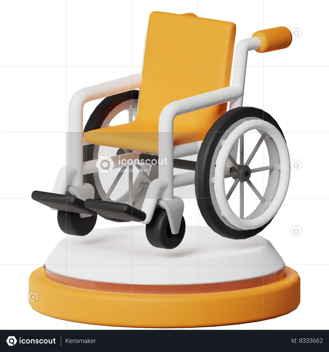 Fauteuil roulant  3D Icon