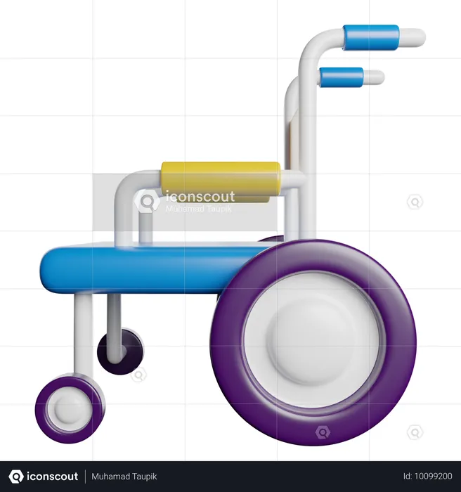 Fauteuil roulant  3D Icon