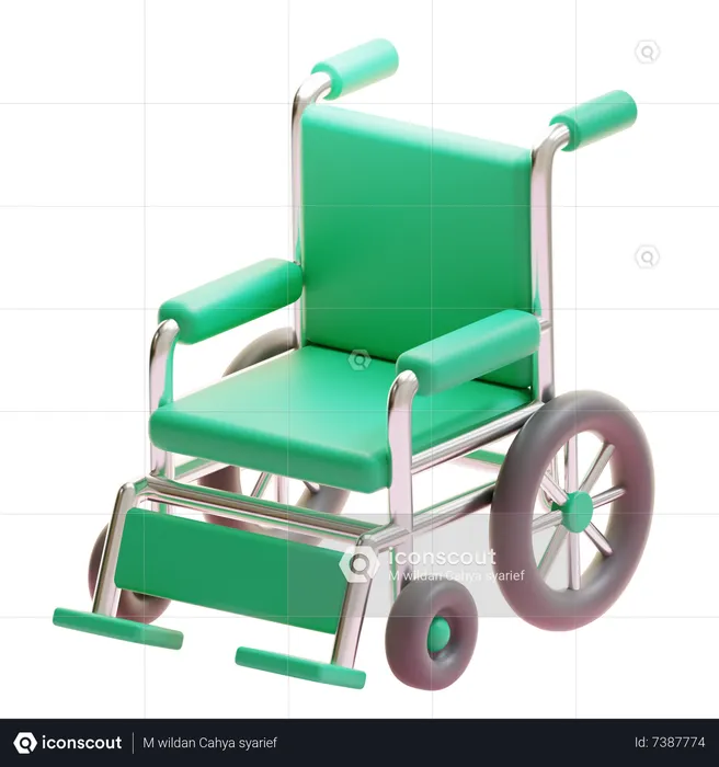 Fauteuil roulant  3D Icon