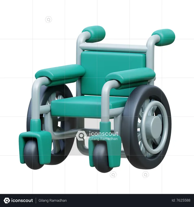 Fauteuil roulant  3D Icon