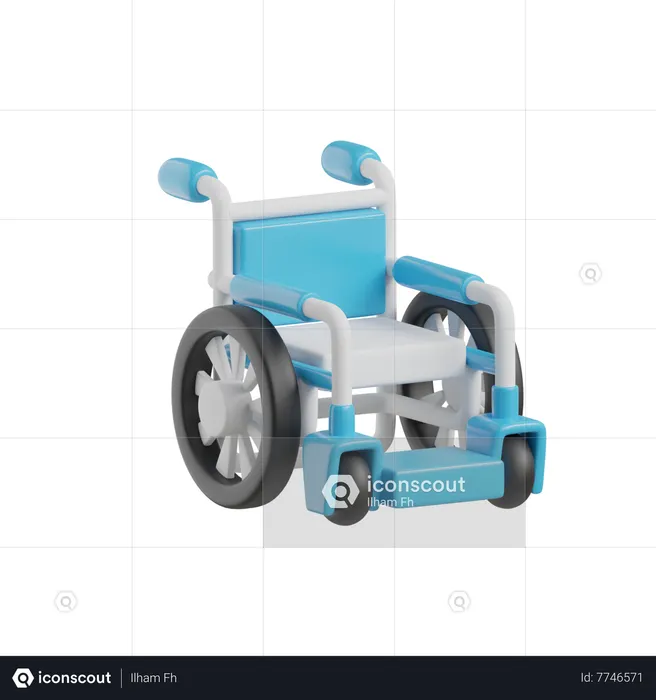 Fauteuil roulant  3D Icon