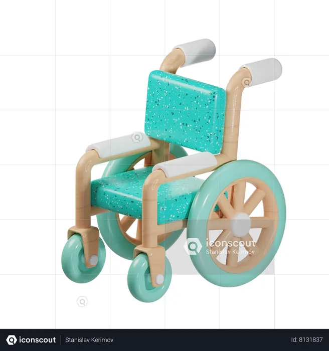 Fauteuil roulant  3D Icon