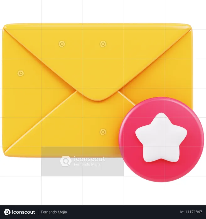 Bevorzugte E-Mail  3D Icon