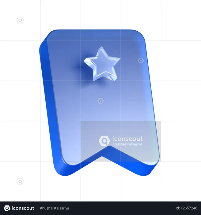 Favorite Bookmark  3D Icon