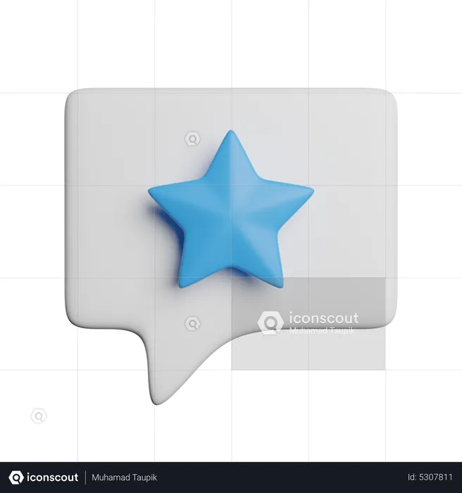 Favorite Chat  3D Icon