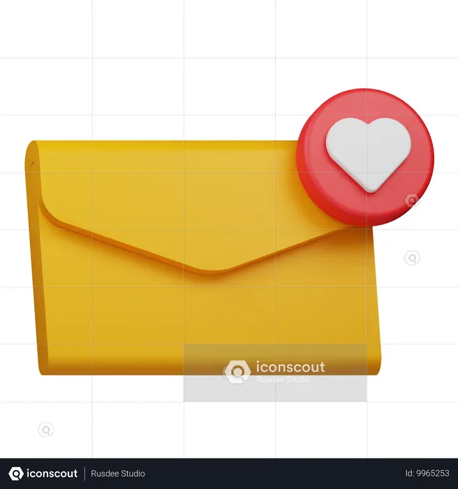 Favorite Email  3D Icon