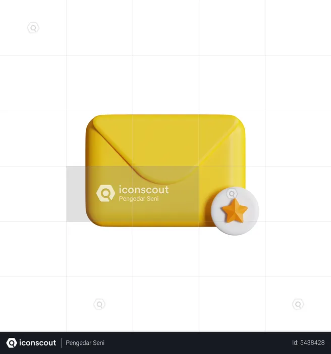 Favorite Email  3D Icon