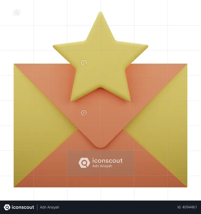 Favorite Message  3D Icon