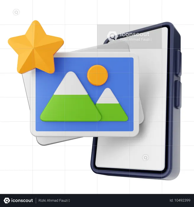 Favorite Photo  3D Icon