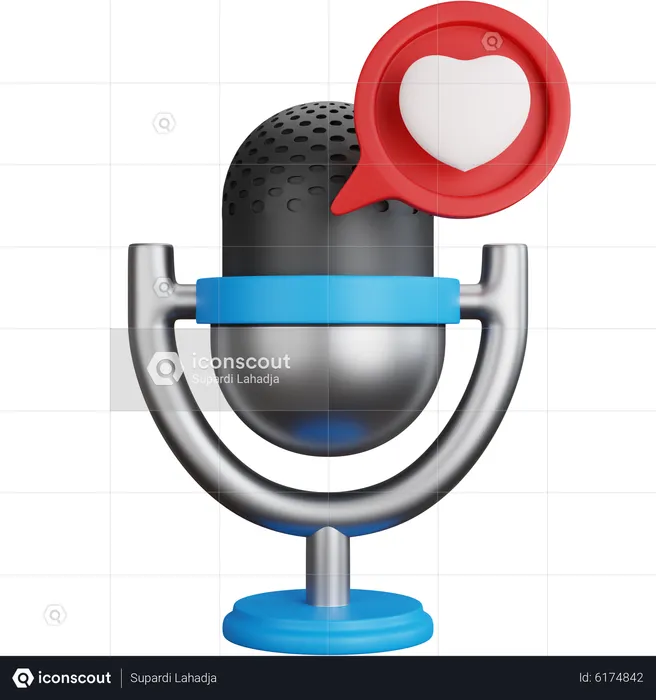 Favorite Podcast  3D Icon