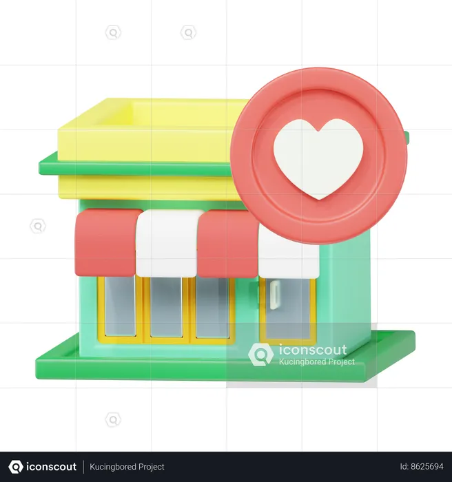 Favorite Store  3D Icon