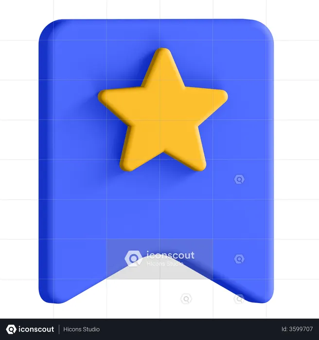 Favoriten-Lesezeichen  3D Icon