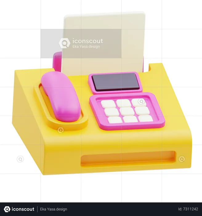 Fax Machine  3D Icon