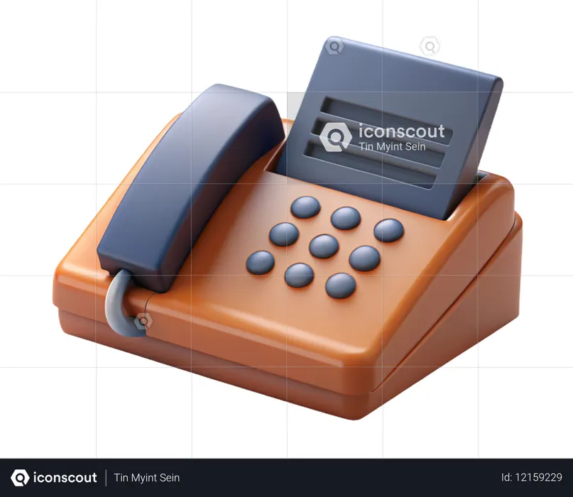 Fax Machine  3D Icon