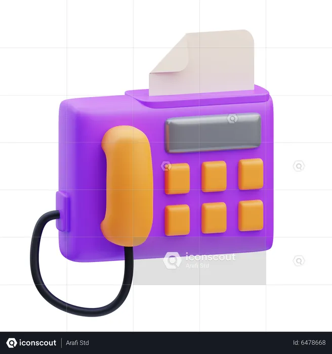 Fax Machine  3D Icon