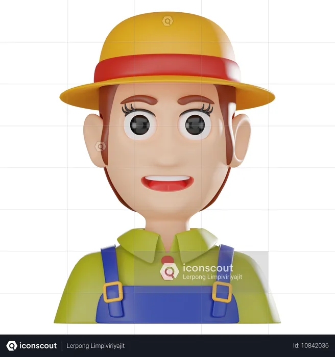 Agricultor  3D Icon