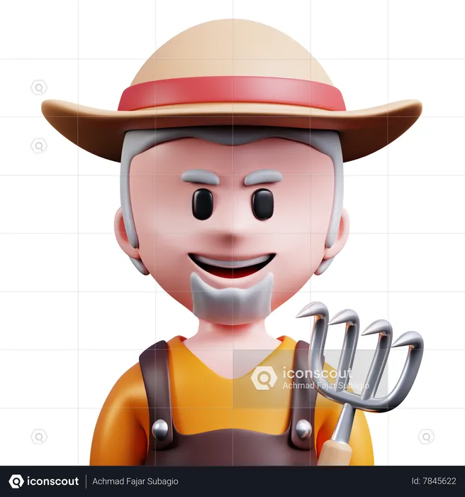 Agricultor  3D Icon