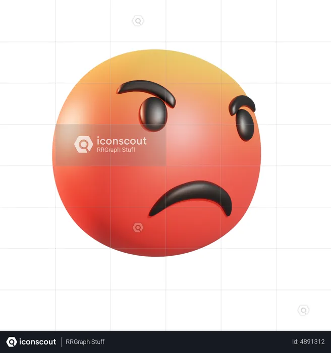 Fazendo beicinho Emoji 3D Icon
