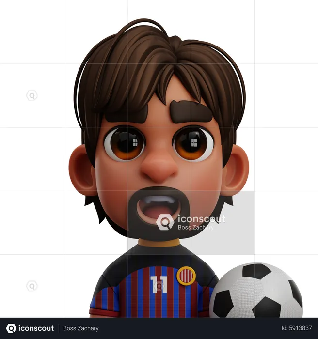 FC Barcelona Player  3D Icon