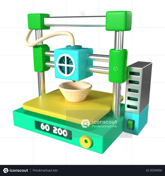 Fdm Mini 3 D Printer  3D Icon